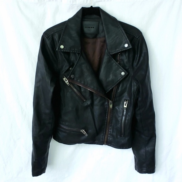 Blank NYC Jackets & Blazers - Blank NYC | Faux Black Leather Moto Jacket